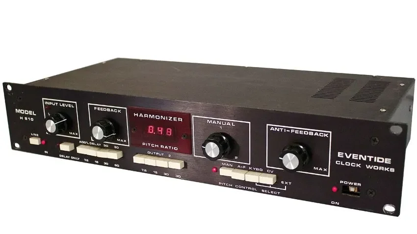 Visual for this record: Eventide's 1975 harmonizer shifted pitch, not corrected it