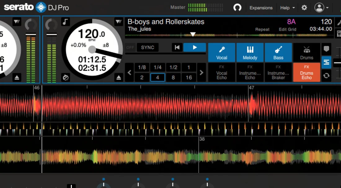 Visual for this record: Serato brought stem separation into the middle of a live set