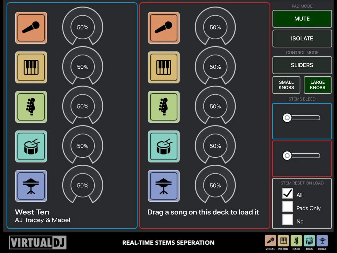 Visual published with the cited source for this record: VirtualDJ folds AI stem separation into a free DJ app