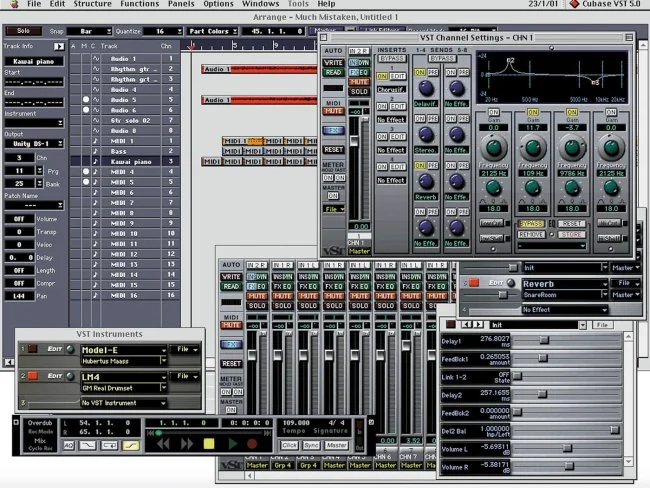 Visual for this record: Steinberg's 1996 VST format put plugins inside the DAW